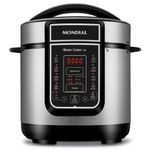 Panela elétrica de pressão mondial digital master cooker pe-40 3l - preta/inox