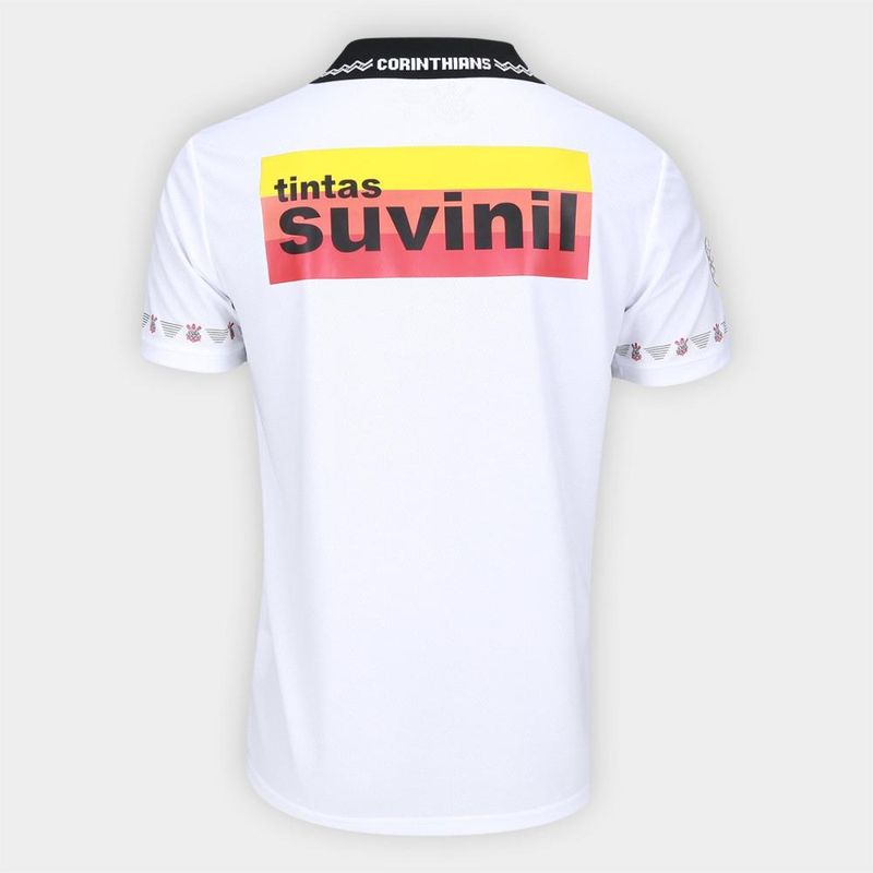 Camisa corinthians retrô suvinil 1995 masculina