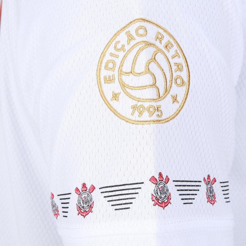 Camisa corinthians retrô suvinil 1995 masculina