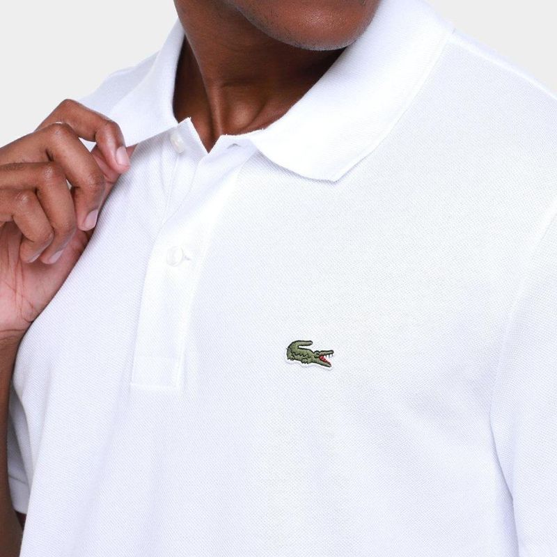 Camisa polo lacoste slim fit piquet masculina