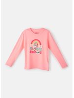 Camiseta infantil manga longa algodão multibichos