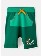 Bermuda infantil moletom dino surf