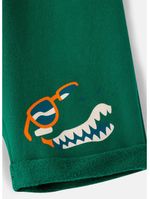 Bermuda infantil moletom dino surf