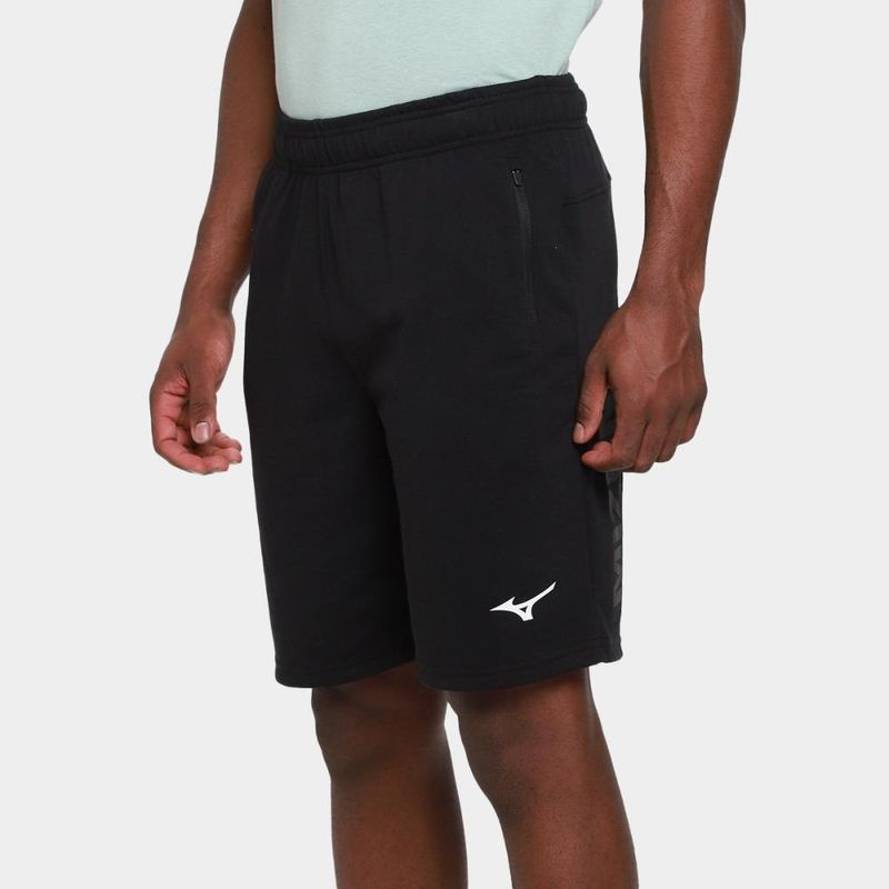 Bermuda moletom mizuno masculina
