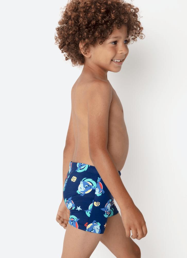 Sunga boxer menino tubarão aloha