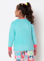 Pijama manga longa soft menina unicórnio cherry