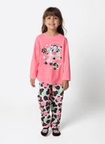 Pijama manga longa menina vaca chocolate