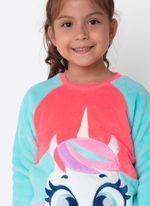 Pijama manga longa soft menina unicórnio cherry
