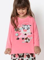 Pijama manga longa menina vaca chocolate