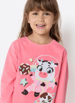 Pijama manga longa menina vaca chocolate