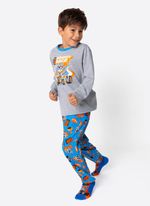 Pijama manga longa menino gorila racing