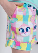 Pijama manga curta viscolycra menina teen preguiça picnic