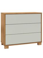 Cômoda Para Quarto 3 Gavetas 105cm Click D03 Freijó Off White - Lyam Decor