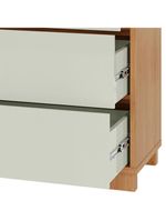 Cômoda Para Quarto 3 Gavetas 105cm Click D03 Freijó Off White - Lyam Decor