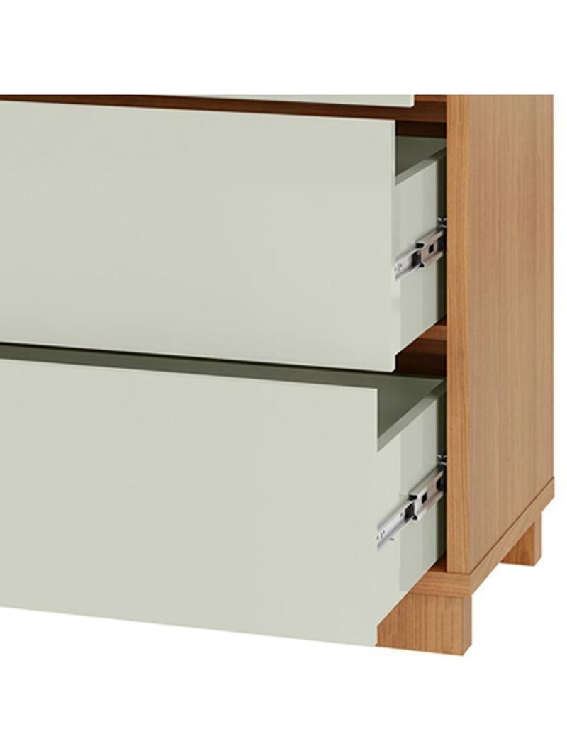 Cômoda Para Quarto 3 Gavetas 105cm Click D03 Freijó Off White - Lyam Decor