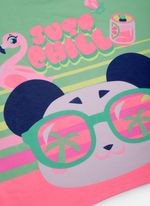 Pijama manga curta viscolycra menina teen panda miami
