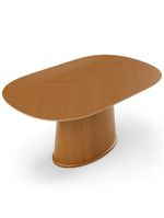 Mesa Valência Com 06 Cadeiras Para Sala De Jantar Louise L02 Couríssimo Camel - Lyam Decor