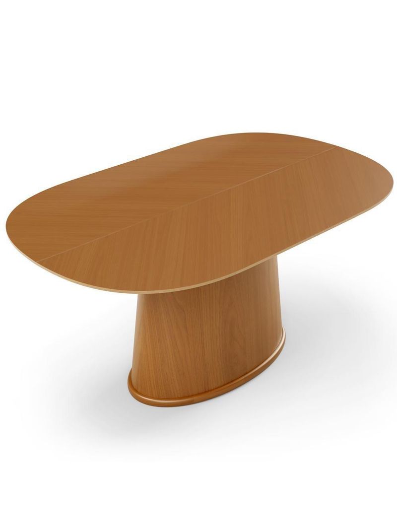 Mesa Valência Com 06 Cadeiras Para Sala De Jantar Louise L02 Couríssimo Camel - Lyam Decor