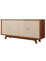 Aparador Buffet Para Sala De Jantar 4 Portas 180cm Junia D05 Freijó Off White - Lyam Decor