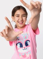 Pijama manga curta menina teen preguiça picnic