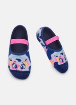Meia sapatilha antiderrapante menina vaca moosic