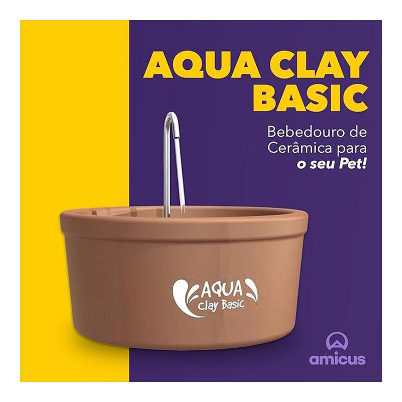 Fonte de cerâmica aqua clay basic - amicus