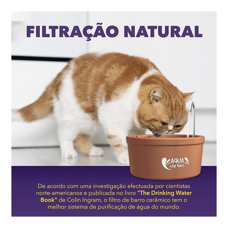 Fonte de cerâmica aqua clay basic - amicus