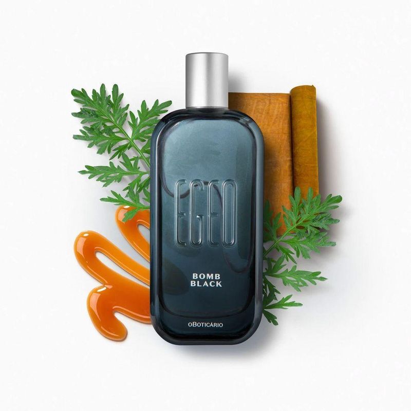 Desodorante Colônia Egeo Bomb Black Fragrância Masculina Fougère Gourmand Nova Embalagem 90ML