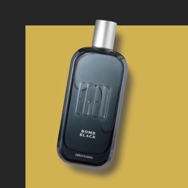 Desodorante Colônia Egeo Bomb Black Fragrância Masculina Fougère Gourmand Nova Embalagem 90ML
