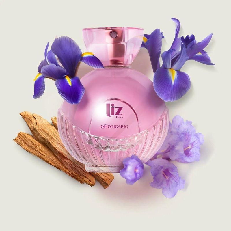 Desodorante Colônia Liz Flora com Aroma Floral Amadeirado e Notas de Frutas Vermelhas 100ML