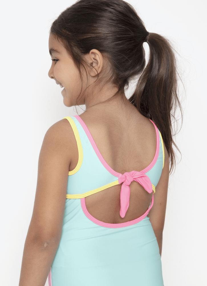Maiô menina unicórnio aloha