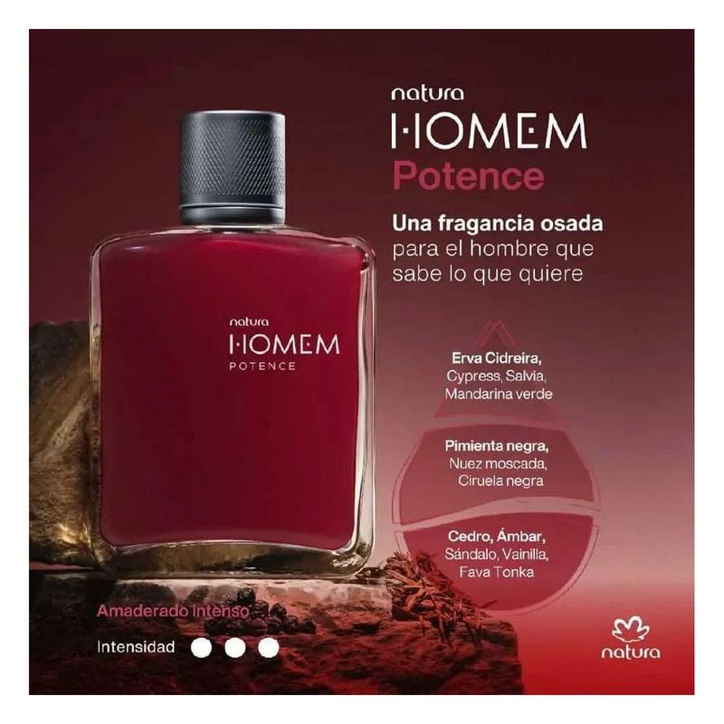 Deo Parfum Natura Homem Sagaz Masculino Eau de Parfum Amadeirada 100ML