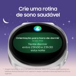 Smartwatch samsung galaxy watch8 40mm lte tela cristal safira gps prata