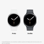 Smartwatch samsung galaxy watch8 44mm bluetooth tela cristal safira gps grafite