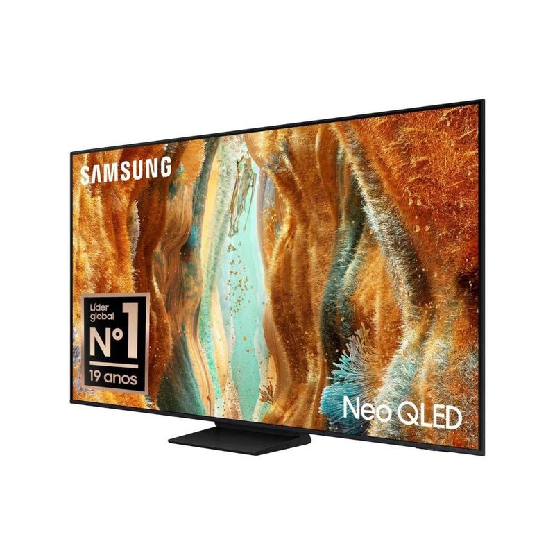 Smart tv samsung 85" 4k neo qled ultra qn85qn70fagxzd painel até 144hz gaming hub processador nq4 ai gen2 preta