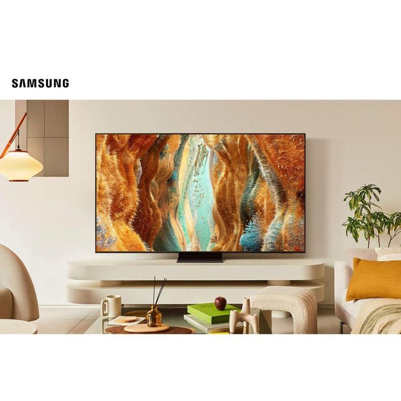 Smart tv samsung 85" 4k neo qled ultra qn85qn70fagxzd painel até 144hz gaming hub processador nq4 ai gen2 preta