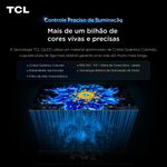 Smart tv 75” 4k qled tcl google tv até 120hz dolby vision atmos