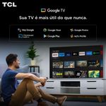 Smart tv 75” 4k qled tcl google tv até 120hz dolby vision atmos