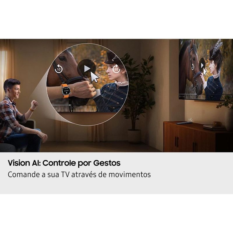 Smart tv	samsung	100"	4k neo qled ultra qn100qn80fgxzd painel até 144hz gaming hub dolby atmos preta titan