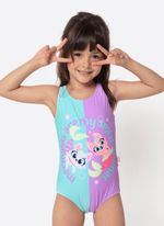 Maiô menina pet sereia