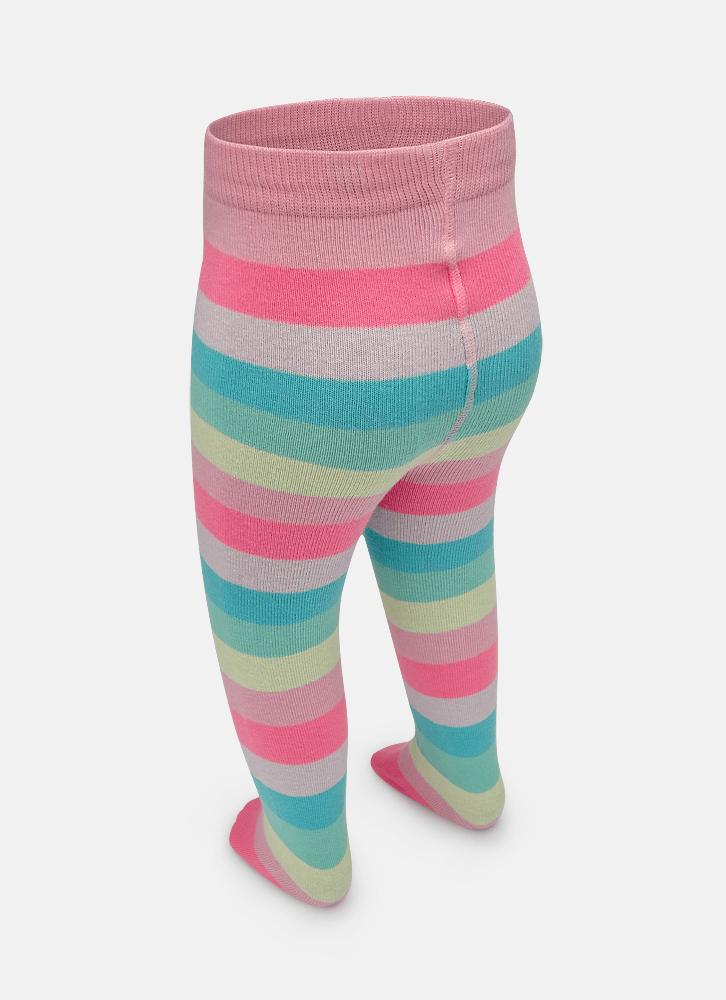 Meia calça bebê menina listrada