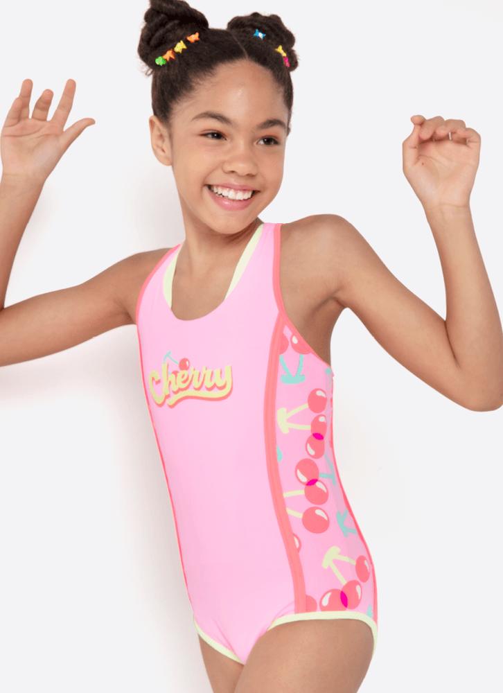 Maio com proteção solar menina teen unicórnio cherry