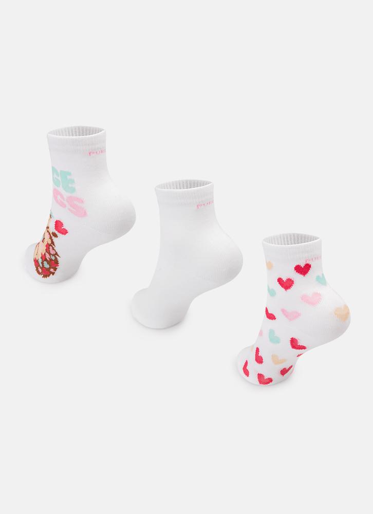 Kit com 3 meias menina porco espinho