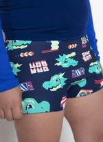 Conjunto camiseta e sunga menino dragão street