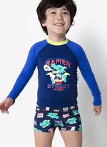 Conjunto camiseta e sunga menino dragão street
