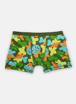 Cueca boxer menino teen algodão dino trio