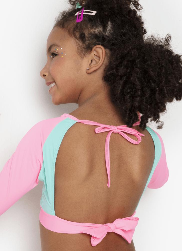 Conjunto cropped menina unicornio popstar