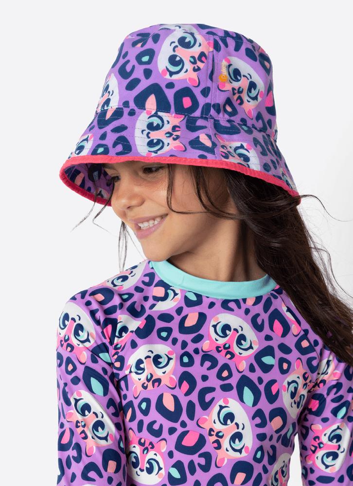 Chapéu bucket menina onça
