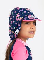 Chapéu com proteção solar menina unicórnio encantado