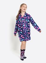 Camisola manga longa viscose menina teen onça